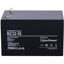Аккумулятор для ИБП CyberPower 12V 15 Ah (RC 12-15)