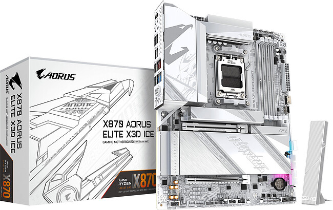 Материнская плата GigaByte X870 Aorus Elite X3D Ice rev. 1.0