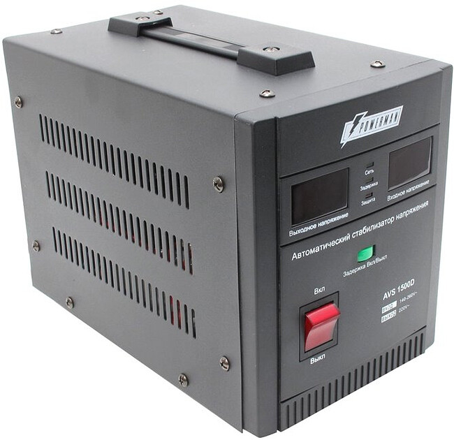 Стабилизатор напряжения PowerMan AVS 1500D Black