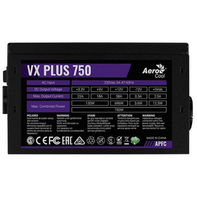 Блок питания AeroCool VX PLUS 700
