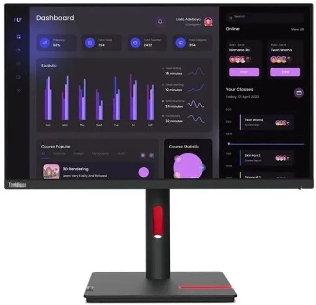 Монитор Lenovo ThinkVision T24i-30 черный (63CFMATXUK) Монитор Lenovo ThinkVision T24i-30 черный (63CFMATXUK)