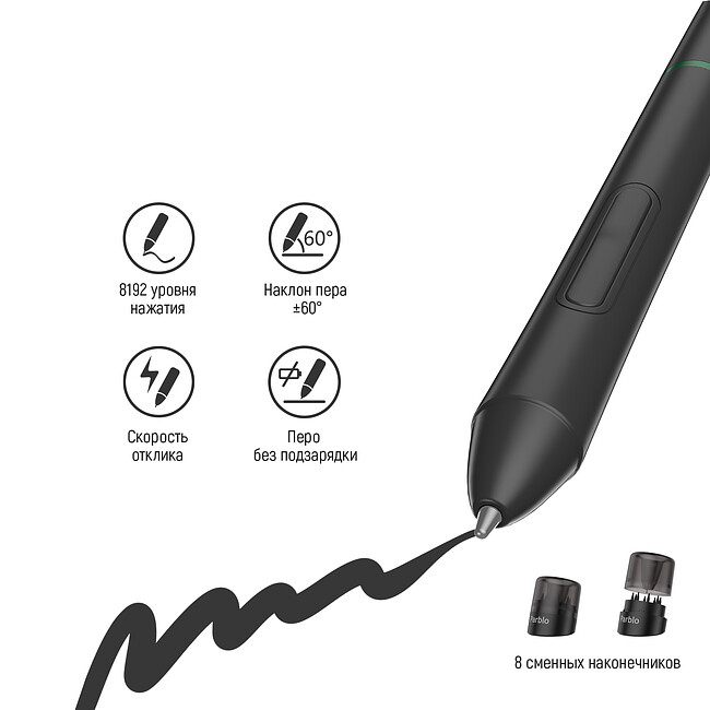 Графический планшет Parblo Intangbo S черный