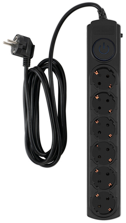 Сетевой фильтр Ippon BK-6-EU-3-10-B черный