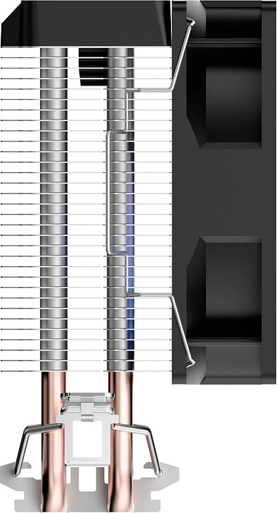 Кулер для процессора Ocypus Gamma A20 BK ARGB черный (Gamma-A20-BK1AAWN00F-GL)