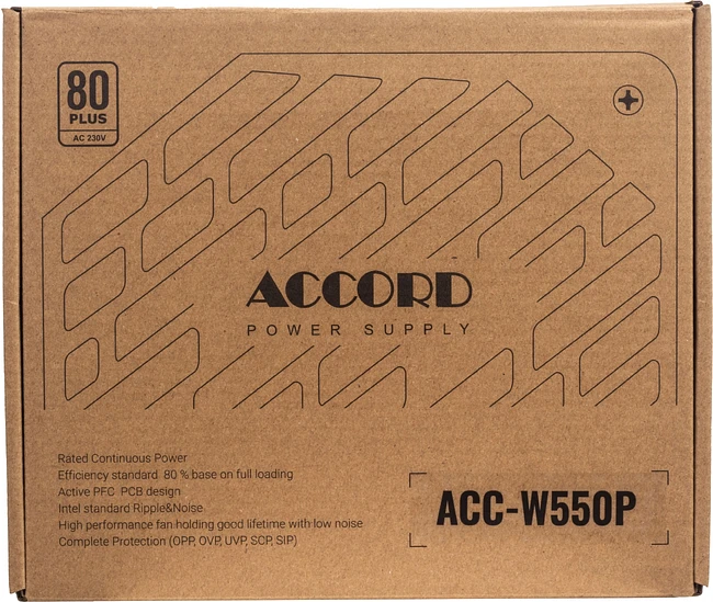 Блок питания Accord ATX 550W 80 Plus White (ACC-W550P)