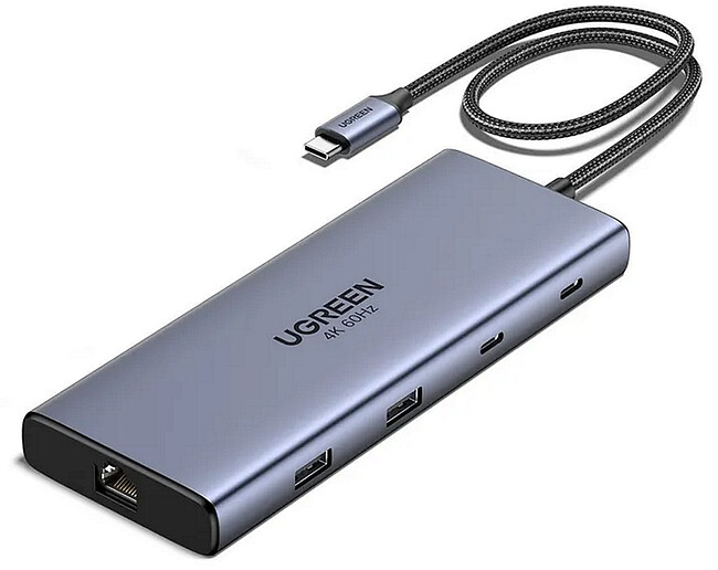Док-станция Ugreen CM639 Space Gray (45380)
