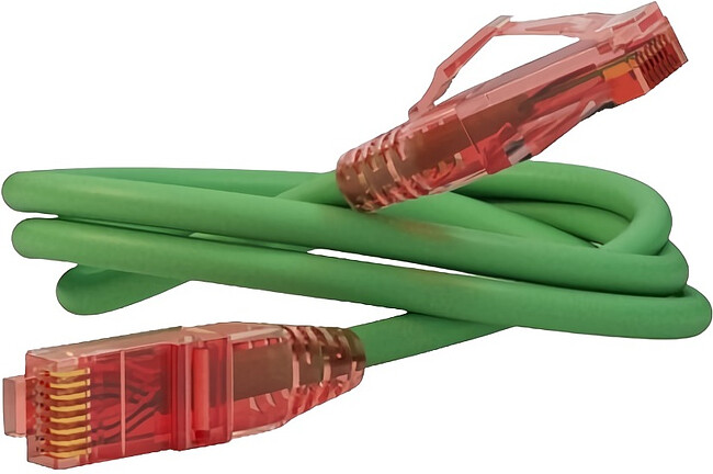 Патч-корд Hyperline PC-LPM-UTP-RJ45-RJ45-C5e-0.15M-LSZH-GN зеленый