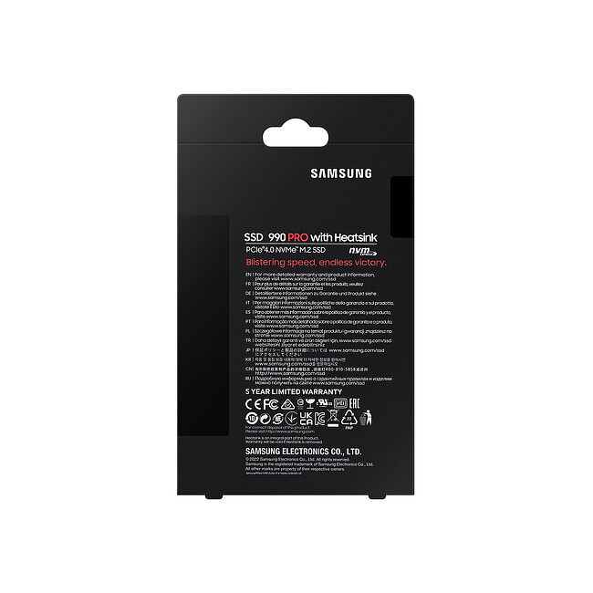 SSD диск Samsung 990 Pro 1TB Black (MZ-V9P1T0CW)