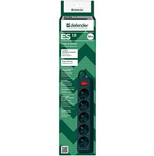 Сетевой фильтр Defender ES 99484 черный