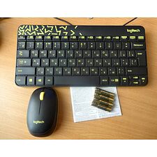 Набор периферии Logitech Wireless Combo MK240 Nano черный (920-008213)
