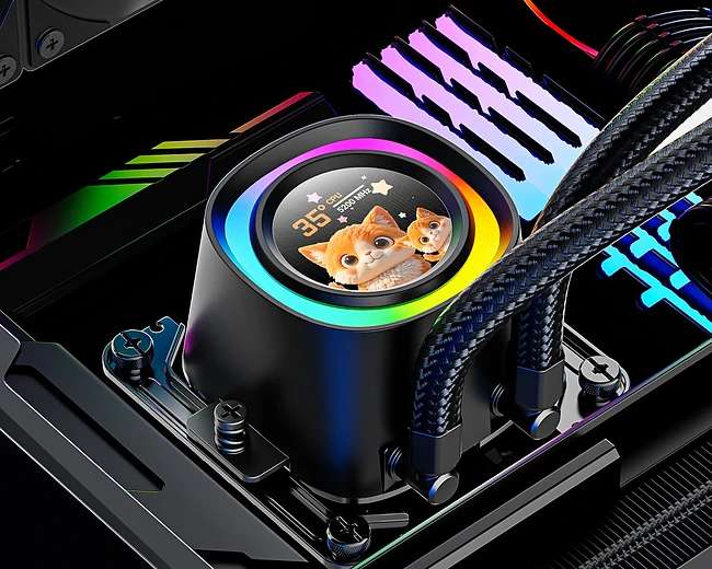Система жидкостного охлаждения для процессора ID-Cooling FX360 LCD PE