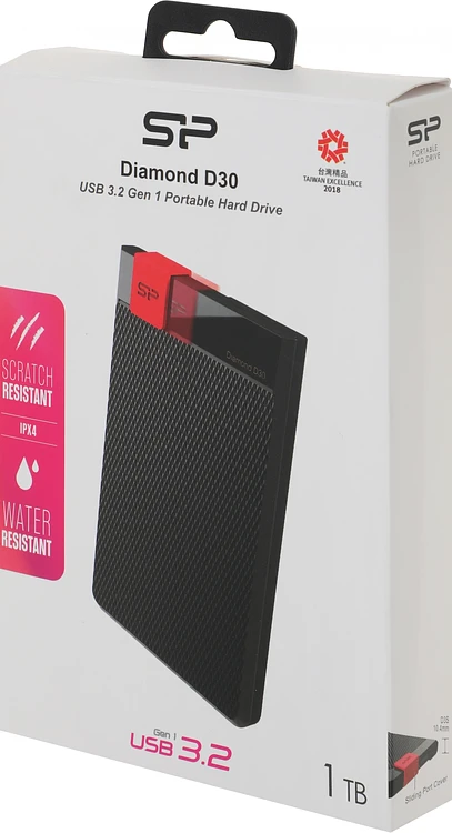 Внешний накопитель Silicon Power Diamond D30 1Tb Black (SP010TBPHDD3SS3K)