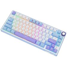 Клавиатура Royal Kludge R75 K Silver switch/Taro Milk