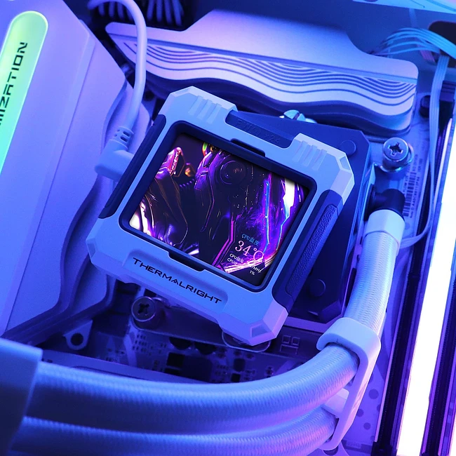 Система жидкостного охлаждения для процессора Thermalright Frozen Warframe 420 ARGB белый (F-WFRAME-420-WH-ARGB)