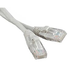 Патч-корд TWT (TWT-45-45-1.5-GY) UTP кат.5e. с заливными колпачками. 1.5 м. серый