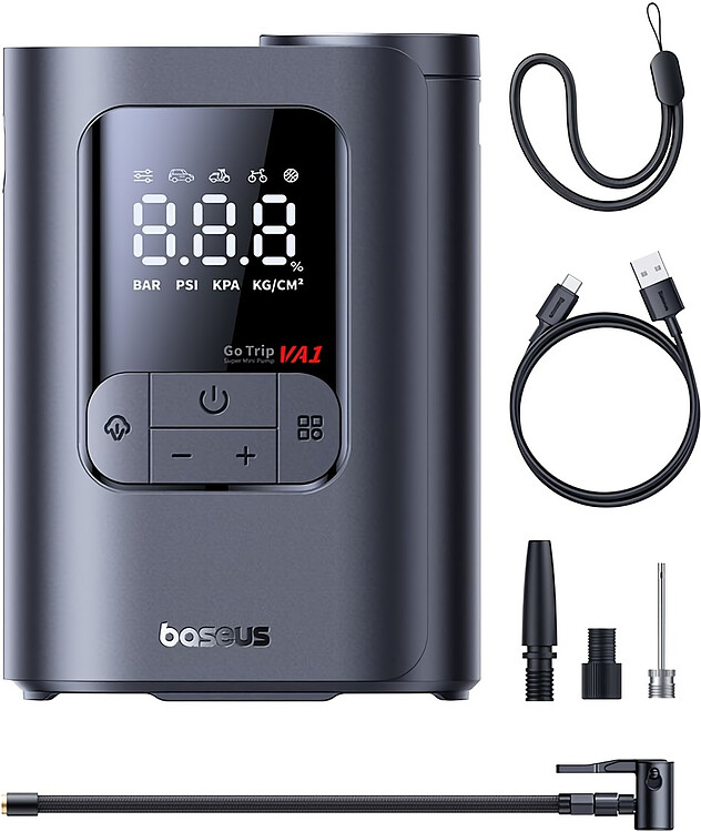 Автомобильный компрессор Baseus GoTrip VA1 C0119601 Cosmic Black (C01196)