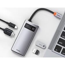 USB-хаб Baseus Metal Gleam Gray (CAHUB-CY0G)