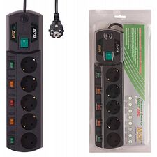 Сетевой фильтр Most ERG 5м 5 розеток черный