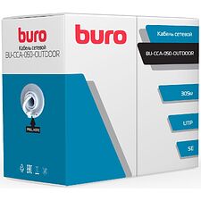 Кабель сетевой Buro BU-CCA-050-OUTDOOR cat5E 305м черный