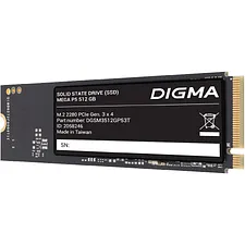SSD диск Digma Mega P5 512GB (DGSM3512GP53T)