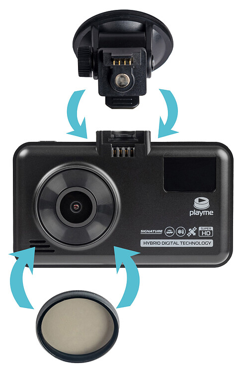 Видеорегистратор-радар детектор-GPS информатор Playme Mark