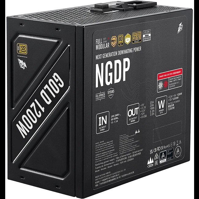 Блок питания 1stPlayer HA-1200BA4 1200W черный (NGDP-GLD-1200-BK-EU)