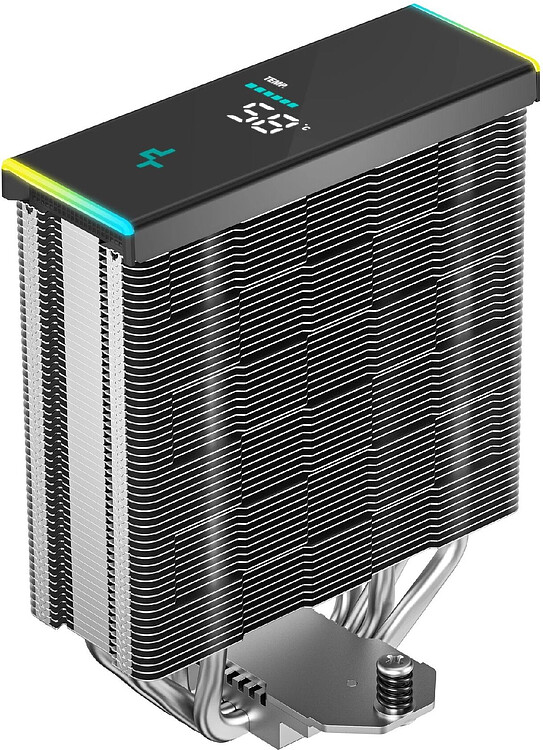 Кулер для процессора DeepCool AK400 Digital SE черный (R-AK400-BKADMN-GJD)
