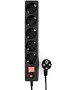Сетевой фильтр Гарнизон ECL-5-B-1.4 черный (22425)