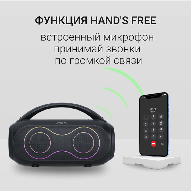 Портативная колонка Digma D-PS1532 черный