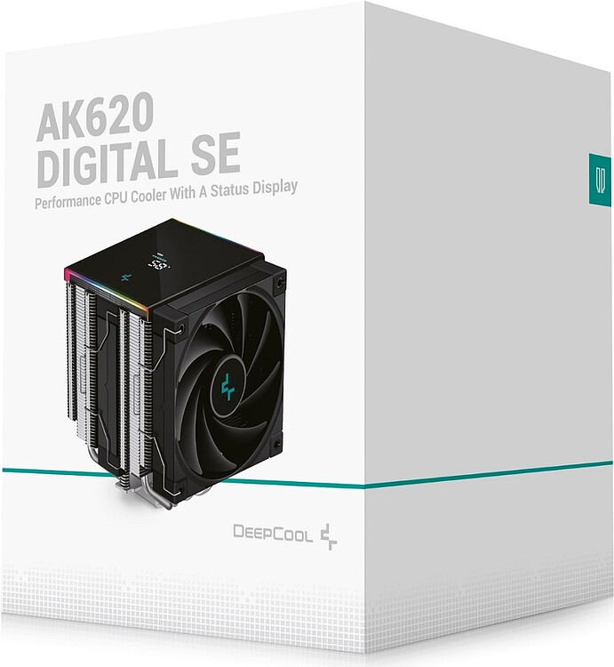 Кулер для процессора DeepCool AK620 Digital SE черный (R-AK620-BKADMN-GJD)