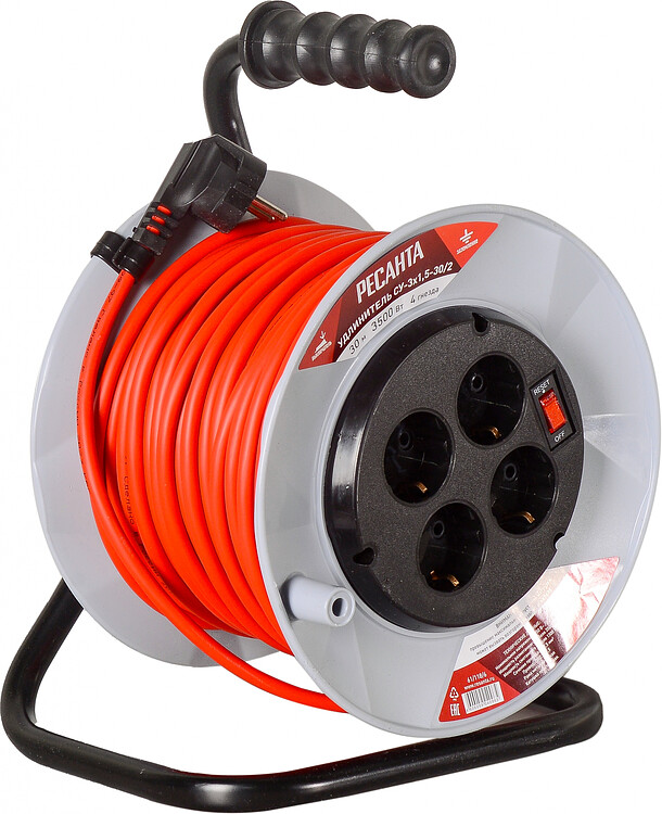 Удлинитель Ресанта СУ-3х1,5-30/2 (61/118/6)