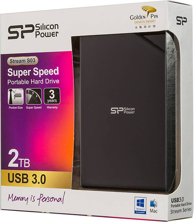 Внешний накопитель Silicon-Power 2TB SP020TBPHDS03S3K
