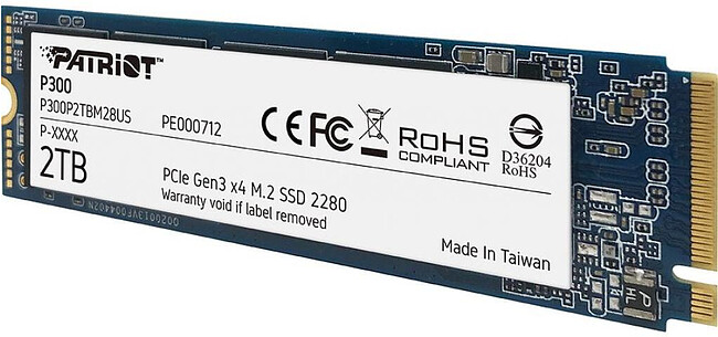 SSD диск Patriot M.2 2.0Tb P300 (P300P2TBM28)