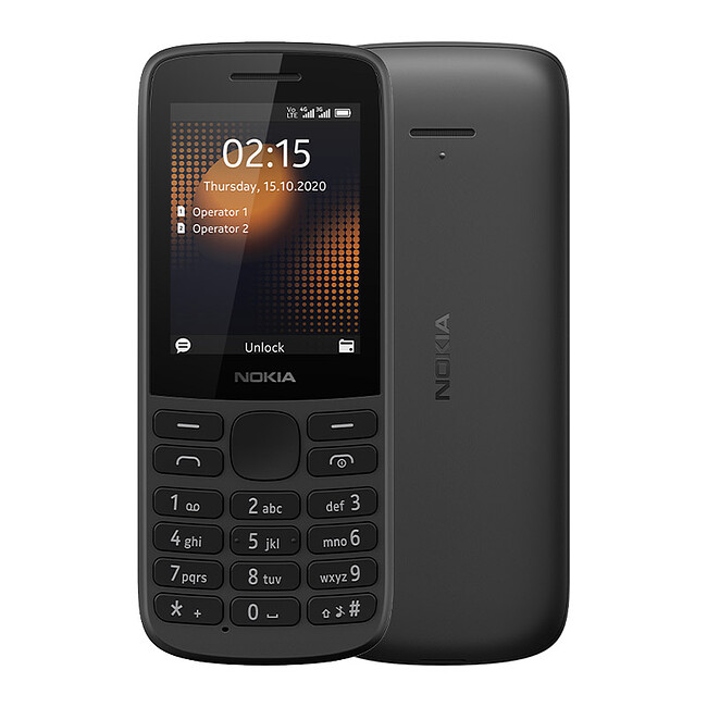 Мобильный телефон Nokia 215 4G DS черный (TA-1613)