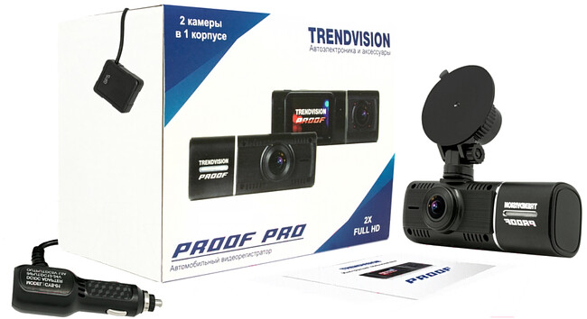 Автомобильный видеорегистратор TrendVision Proof PRO GPS черный