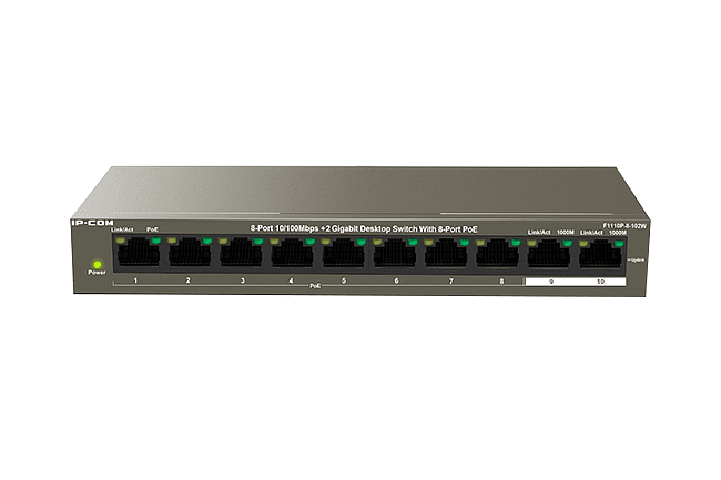 Коммутатор IP-Com F1110P-8-102W