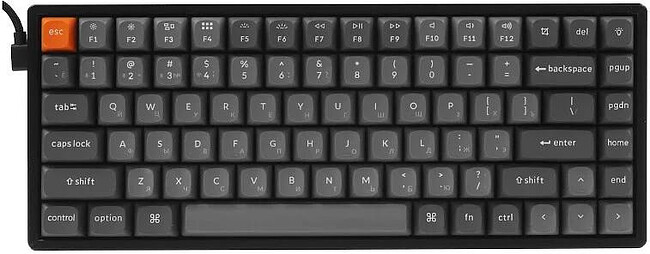 Клавиатура Keychron K2 Max RGB Backlight Aluminum Red Switch черный (K2M-J1-RU)