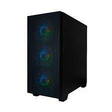 Корпус HAFF Fancy mATX без БП черный