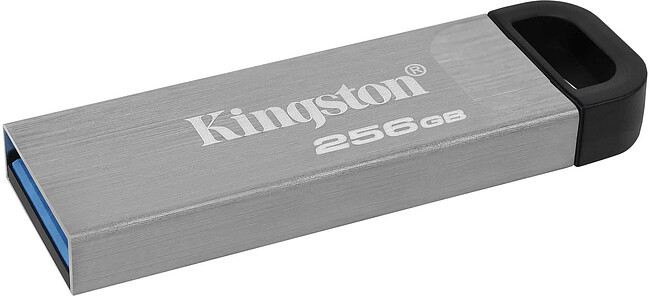 USB Flash-накопитель Kingston DataTraveler Kyson 256GB металл серебристый (DTKN/256GB)