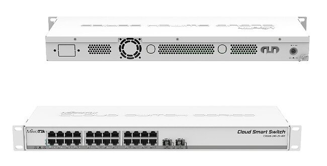 Коммутатор Mikrotik CSS326-24G-2S+RM