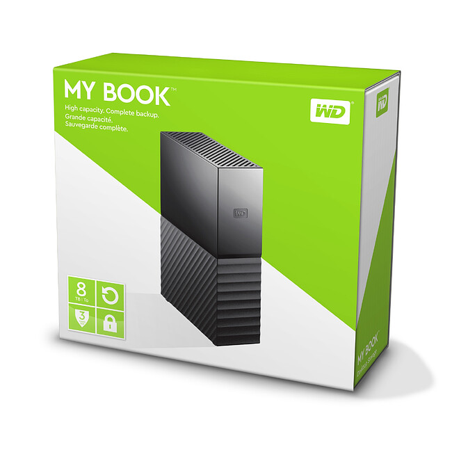 Внешний накопитель WD My Book 8Tb (WDBBGB0080HBK-EESN)