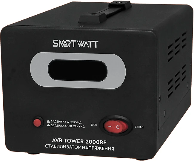 Стабилизатор напряжения Smartwatt AVR Tower 2000RF черный (4512020370008)