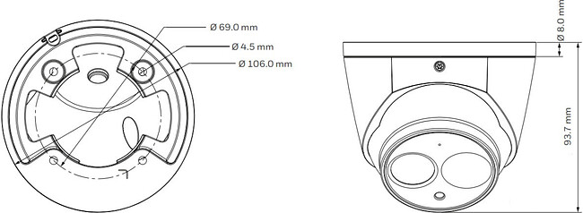 Камера видеонаблюдения Honeywell HEW4PR3