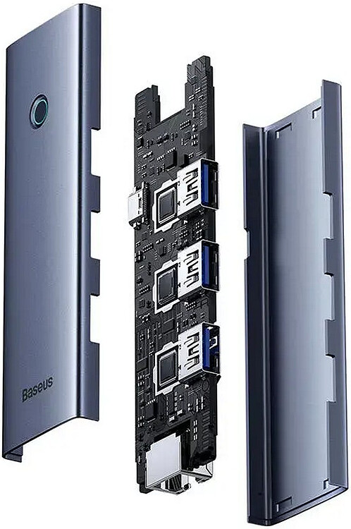 USB-хаб Baseus BS-OH109 Space Grey (B0005280B811-11)