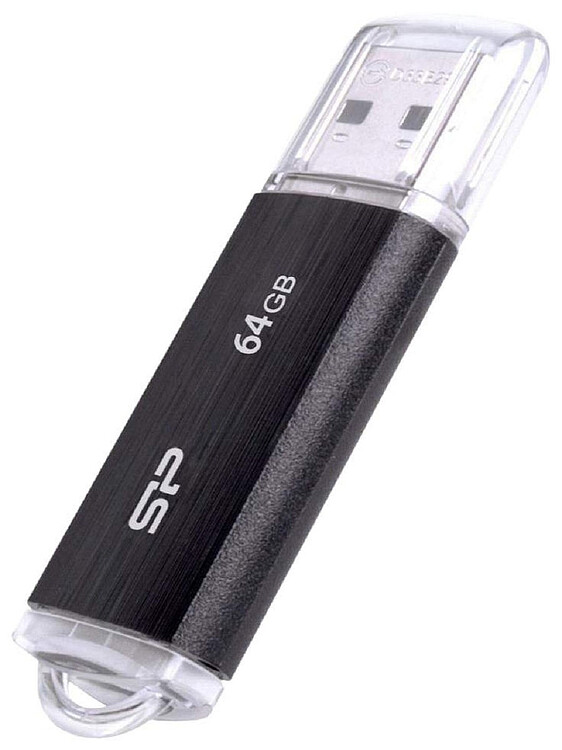USB Flash-накопитель Silicon-Power Ultima U02 64Gb Black (SP064GBUF2U02V1K)