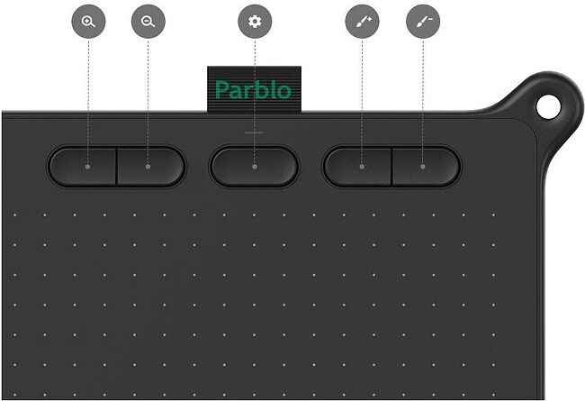 Графический планшет Parblo Ninos S Black