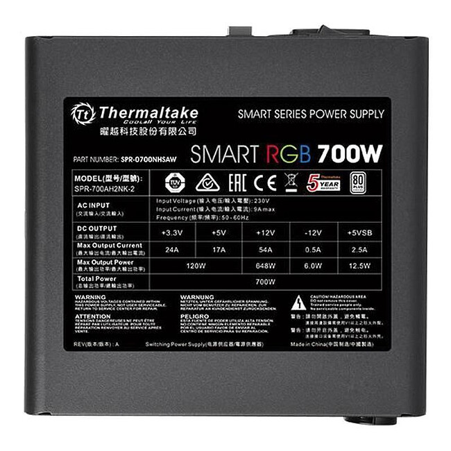 Блок питания Thermaltake Smart 700W (PS-SPR-0700NHSAWE-1)