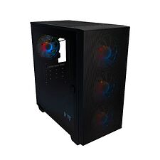 Корпус HAFF Fancy mATX без БП черный