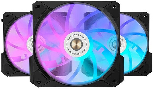 Кулер для корпуса Alseye i12B-K3 Black Кулер для корпуса Alseye i12B-K3 Black