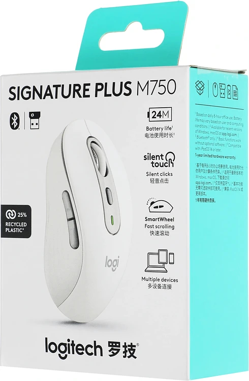 Мышь Logitech M750 белый (910-006271)